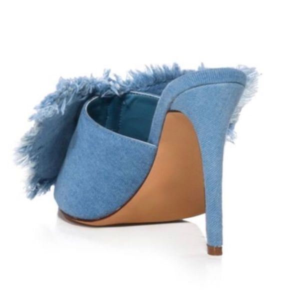 Azalea Wang Butterfly  Denim Sandals - Picture 4 of 5